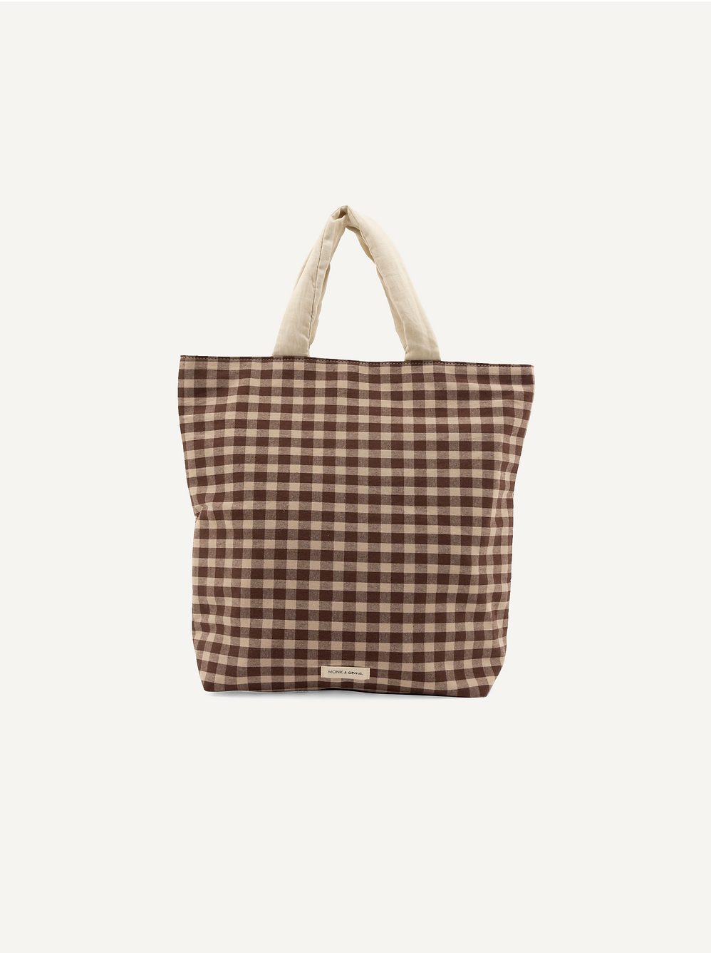 Sac shopper à damier