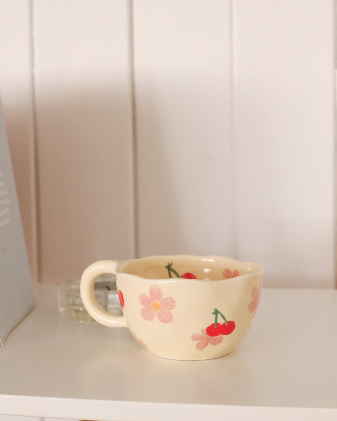 Tasse fleurs & cerises