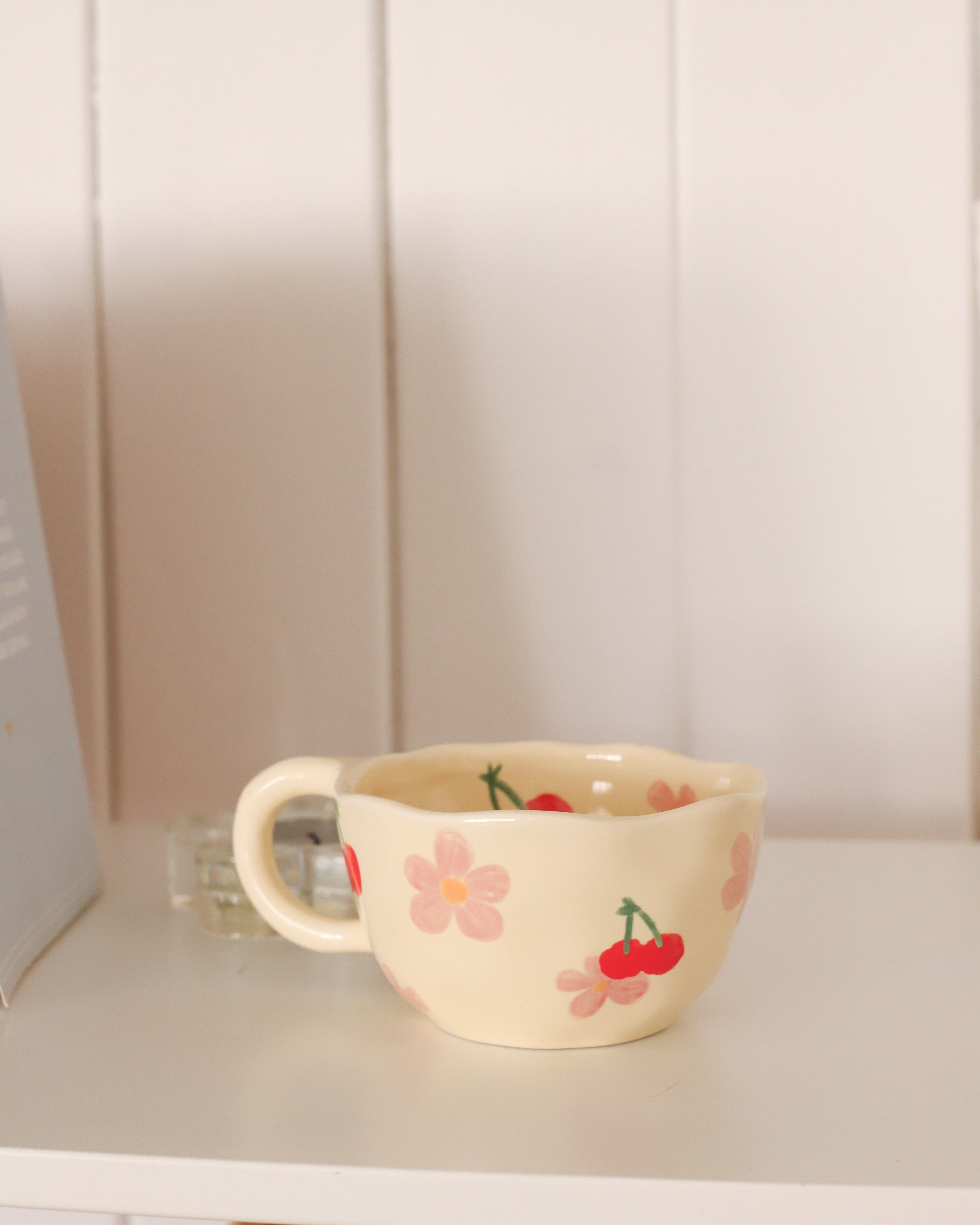 Tasse fleurs & cerises