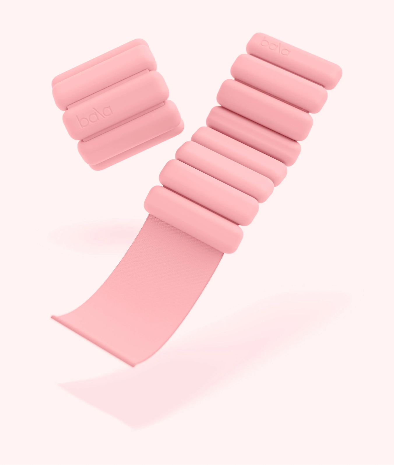 Bracelets poids portatifs 2 lb - blush