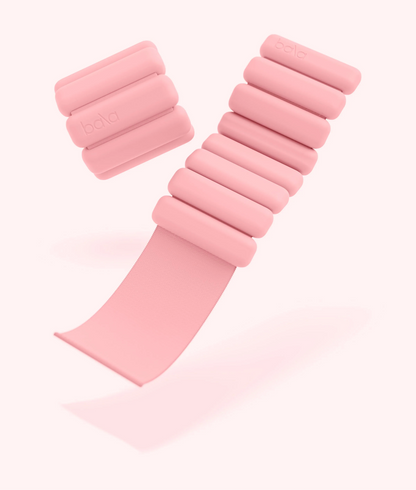 Bracelets poids portatifs 2 lb - blush